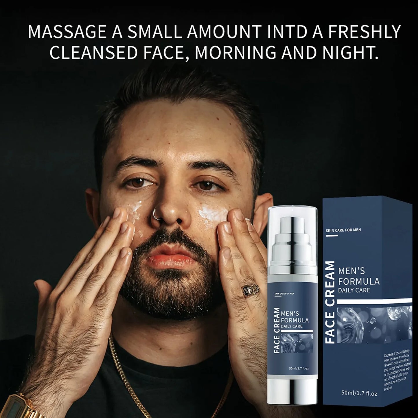 Men'S Special Moisturizing Face Cream With Hyaluronic Acid Dark Spot Remover Moisturizing Repair Anti-Aging Essence Facial Skin