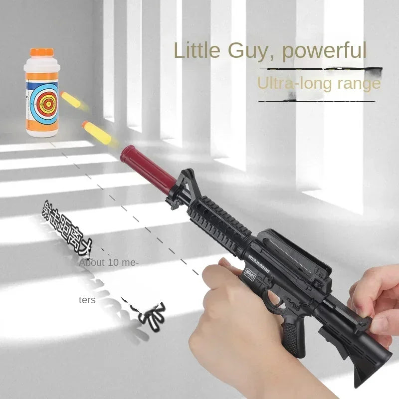 Soft Bullet Mini AK47 M4A1 Launchable Toy Gun Rifle Shell Ejection Toy Gun Model Children's Christmas Gifts Adult Toys
