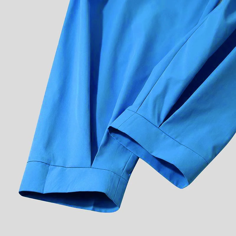 Spring Men Belt Baggy Pants Casual Streetwear Premium Quality Solid Color Oversized Joggers Fashion Harem Pants 2026 New S-3XL