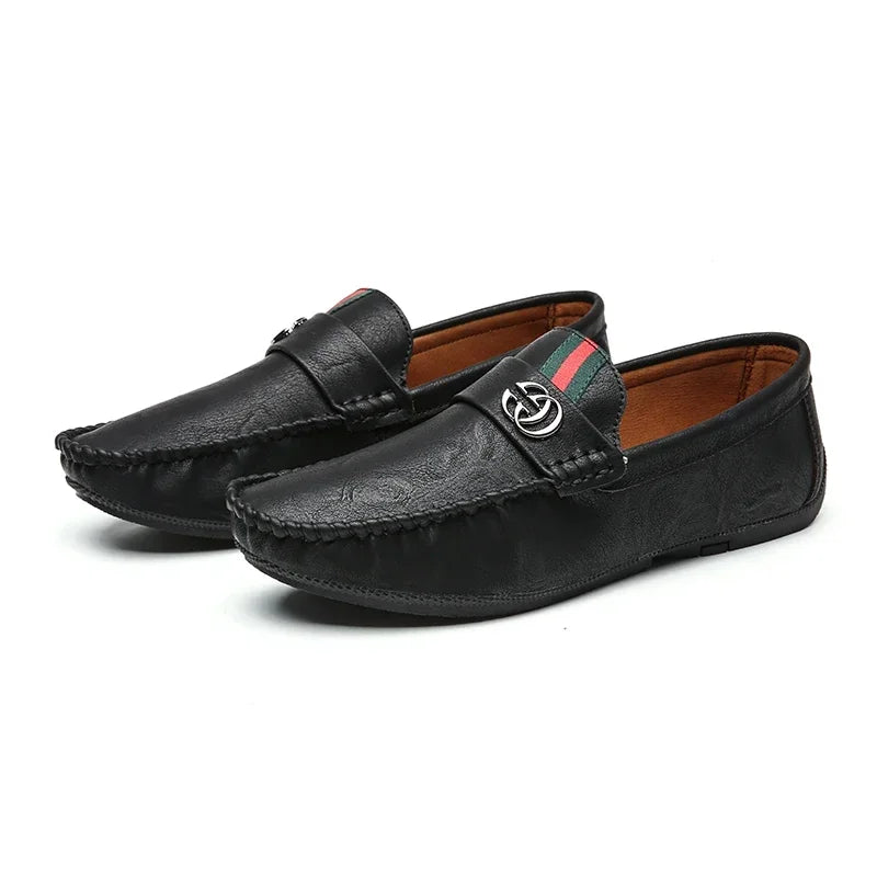 Men Driving Shoe Leather High Quality Breathable Slip on Men Casual Shoes Comfortable Light Men Loafers Formal Men Dress Shoes