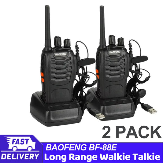 2pcs/lot  Wholesale Original Baofeng BF-88E 5km Long Range Walkie Talkie Two Way Radio Channel 16 self-driving travelling
