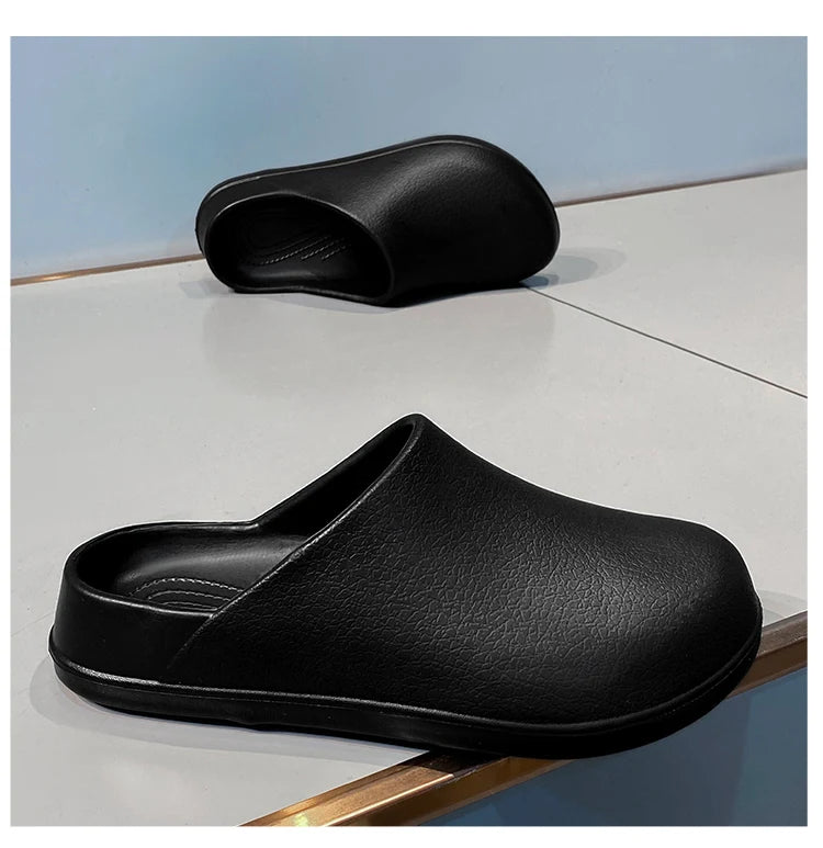 Men's Slippers Couples Garden Clog Women Water Proof Chef Casual Shoe Comfortable Outdoor Sandal for Pet Workers