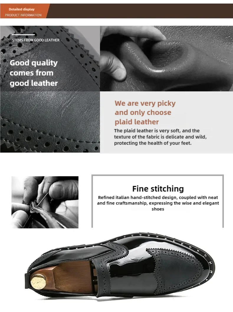 Size 38-48 Classic Men Loafers Men Casual Comfortable Fashionable Small Leather Shoes European American Elegant Brand Shoes