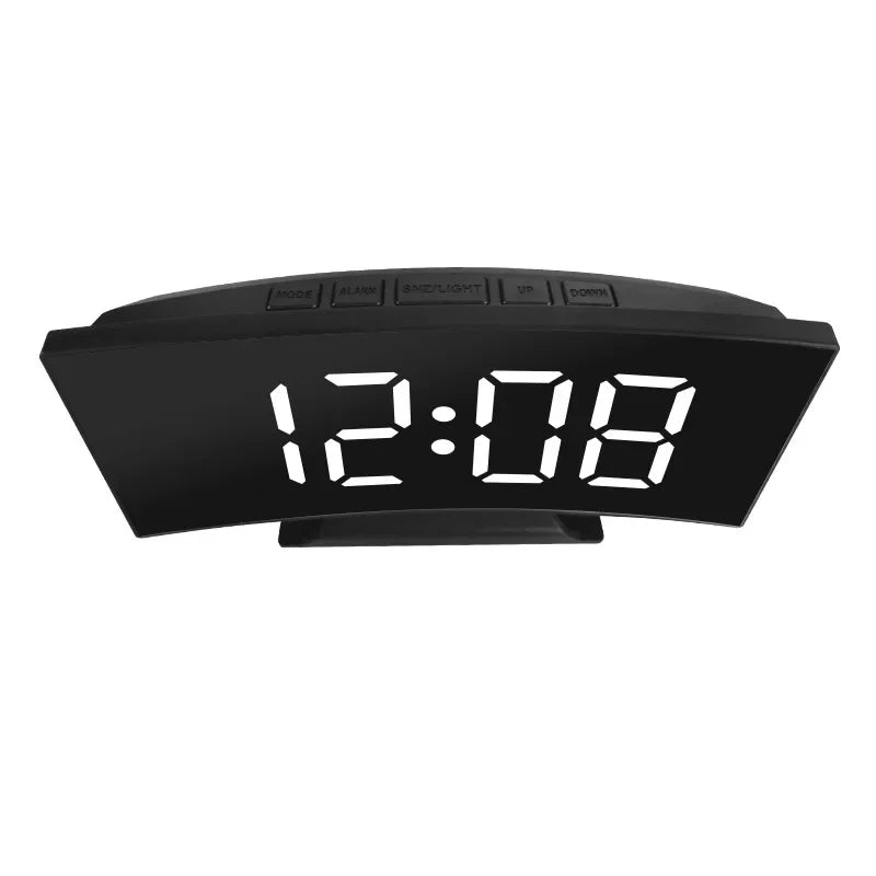 LED Digital Electronic Clock Backlight Large Number Alarm Clock Temperature Calendar Bedside Table Nightlight Home Decoration