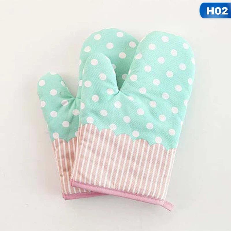 1Pcs Hot Oven Mitts Baking Anti-Hot Gloves Pad Oven Microwave Insulation Mat Baking Kitchen Tools