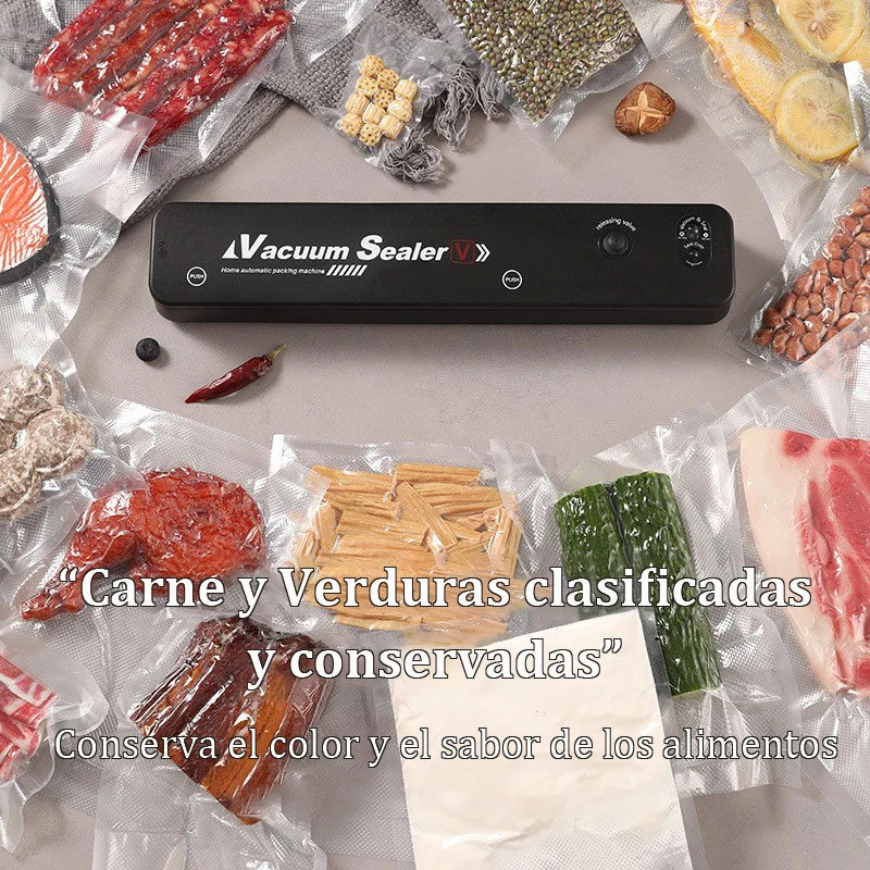 Small Automatic Vacuum Sealing Machine Food Saver Compact Fully Automatic Plastic Sealing for Cooked Food and Food Preservation