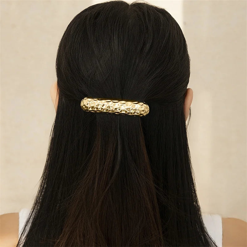 XIALUOKE Vintage Multilayer Metal Geometry Hair Bands Rope For Women Headband Elastic Ponytail HairPins Hairwear Hair Jewelry