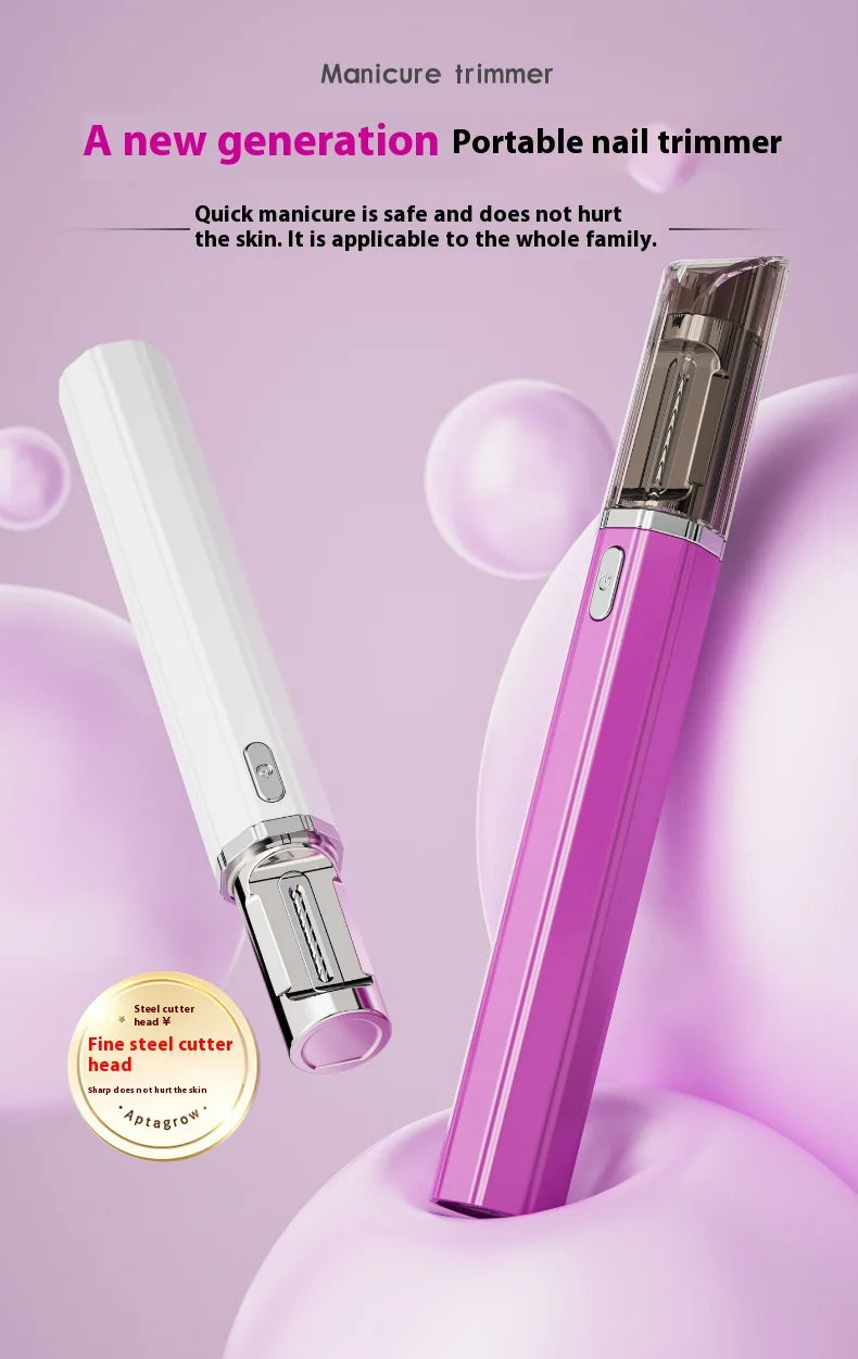 USB Rechargeable Electric Nail Clippers Trimmer Safe for Babies Kids Adults Home Travel Use Personal Grooming Essential