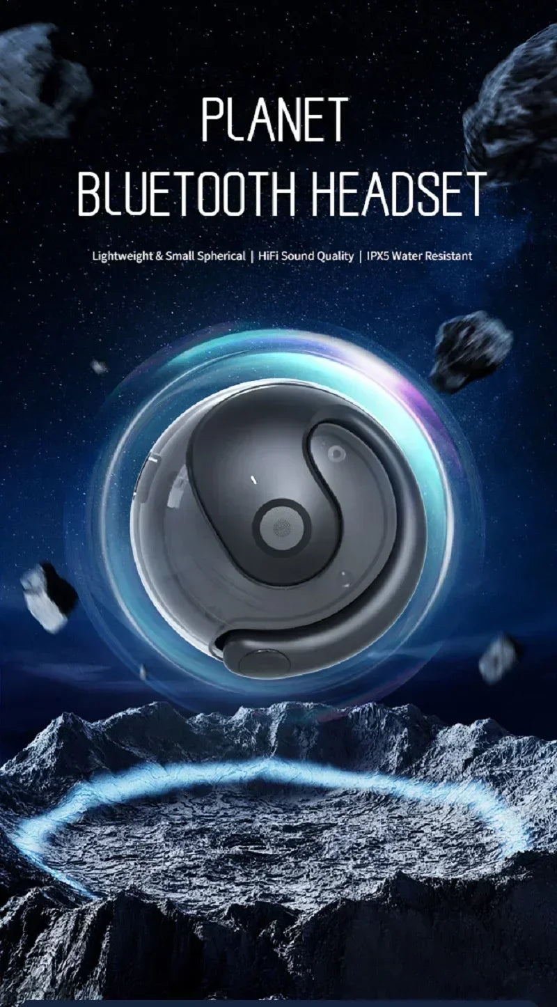 Wireless Headphones Comfortable Ear Hook Touch Control Earbuds with Mic Wireless Bluetooth Headset Phone Earphones Game