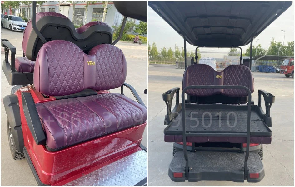 Brand New 4-Wheel High-Speed 60V Lithium Battery Mini Electric 2 4-Seater Lift Off-Road Vehicle Classic Golf Cart With Bumper
