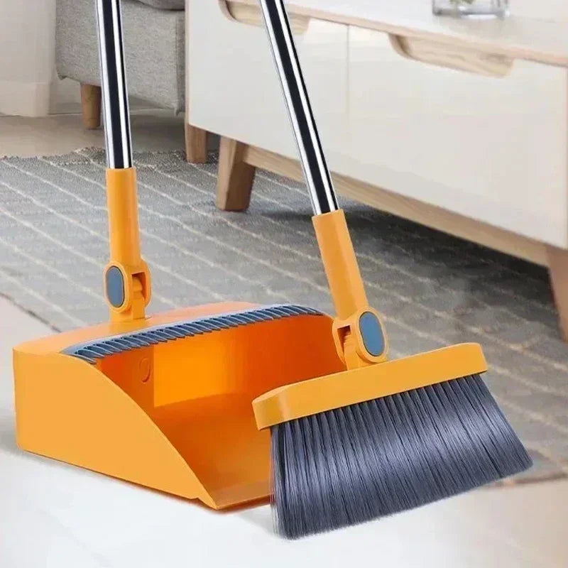 Broom Set Household  Broom Dustpan Set Brush Head Sweeping Folding Garbage Shovel Broom