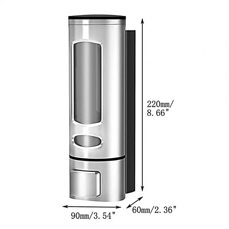 Lamgool Single/double Soap Dispenser Wall-Mount Shower Bath Shampoo Dispenser Liquid Soap Container Bathroom Accessories