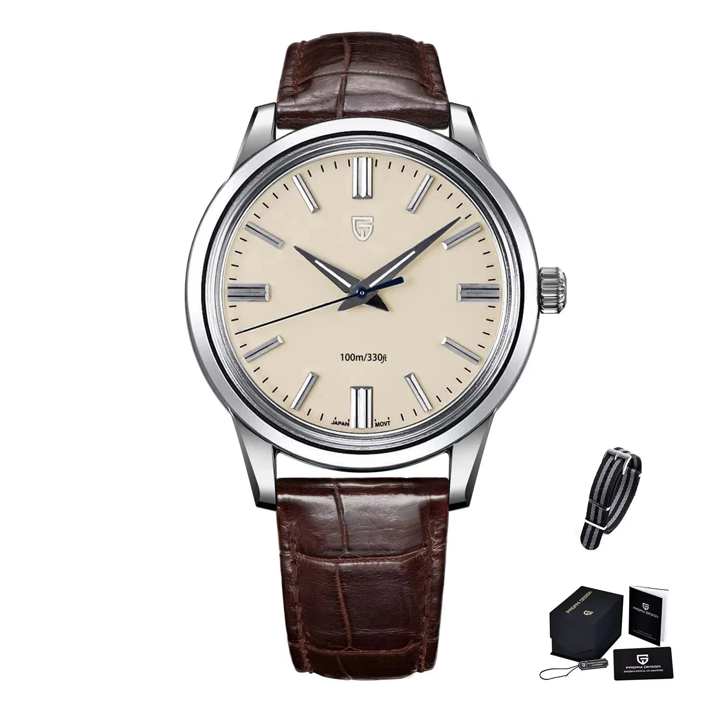 2025 PAGANI DESIGN 38MM Men's Quartz Watches PD1731 VH31 Mov Classic Fashion Stainless Steel Sport Waterproof Clock reloj hombre