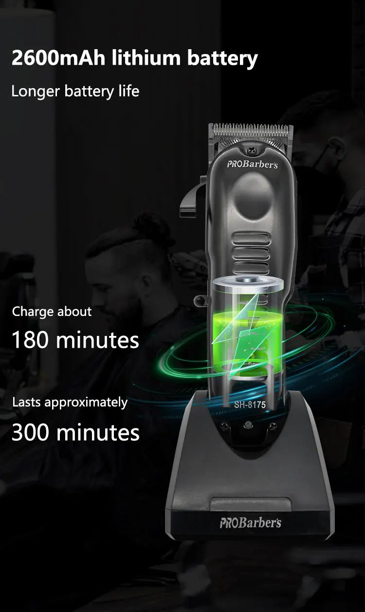 Professional Barber Clippers Electric Cutter Hair Cutting Clipper for Haircut Beard Shaver Barbershop OEM/OEM Mens Shaver Gifts