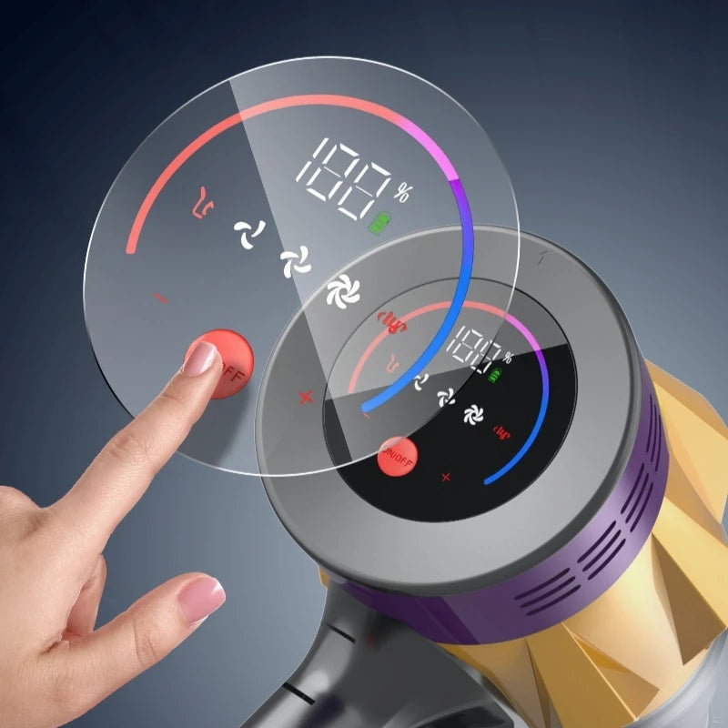 IDEACH V18 550W 50kPa Handheld Wireless Vacuum Cleaner with Touch Display Detachable Battery 40mins Electric Broom for Home,Car