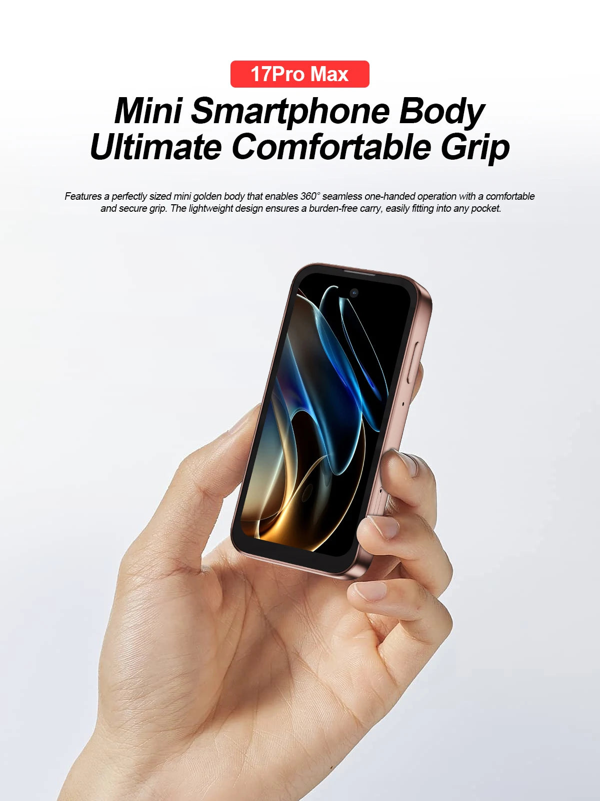 SERVO 17PRO MAX Small Smartphone 3.75" Screen 3G WCDMA Android OS Play Store Face Unlock WiFi Mini Smart Phones Dual SIM Standby