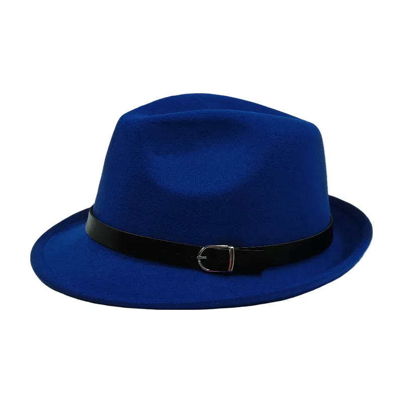 trilby hats for men solid fedora hat Curl gentleman Fashion Unisex Short Brim Autumn 2023 Winter Panama classic hat whosale