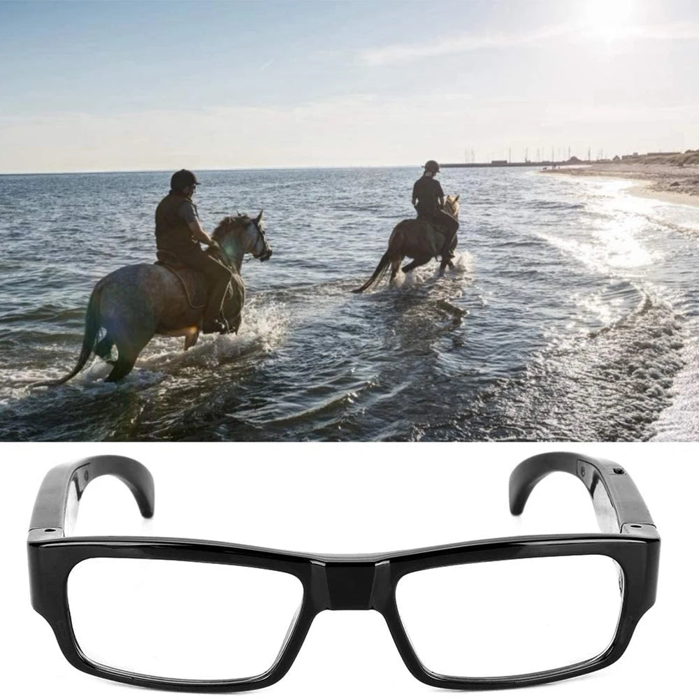 New Glasses With 1080P Outdoor Sports Camera Mini Wifi Intelligent Headset Glasses 110 Wide Angle Lens APP Control Action Camera