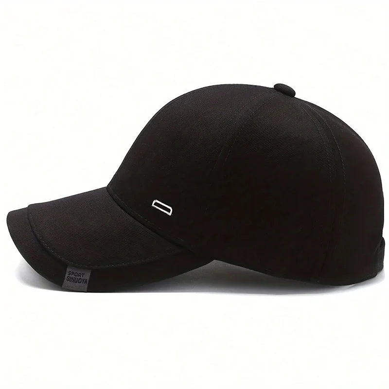 Unisex Square Silver Buckle Label Baseball Caps Spring Autumn Outdoor Sunscreen Hat Adjustable Casual Trucker Hats