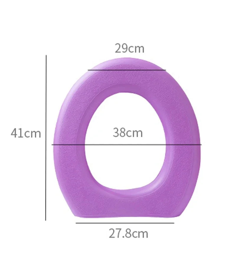 Waterpoof Soft Toilet Seat Cover Bathroom Washable Closestool Mat Pad Cushion O-shape Toilet seat Bidet Toilet Cover Accessories