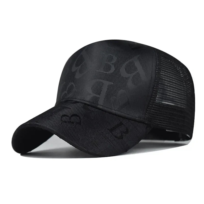 Fashion Designer Mesh Breathable Ponytail Rebound Hat Outdoor Casual Sun Protection Shade Cap Branded Baseball Cap
