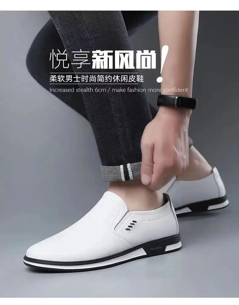 Leather Casual Shoes Man Black Loafers Shoes Men Luxury Designer Slip on Shoes for Men 2022 Zapatos De Hombre Chaussure De Homme