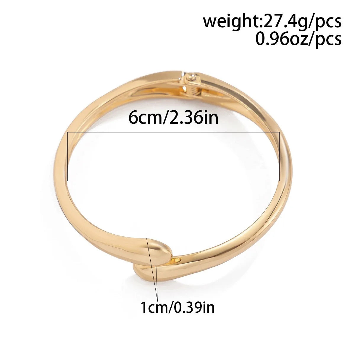 DIEZI Punk Hip Hop Geometric Cuff Bangles Exaggerated Irregular Gold Silver Color Metal Spring Bangles For Women Men Bracelet
