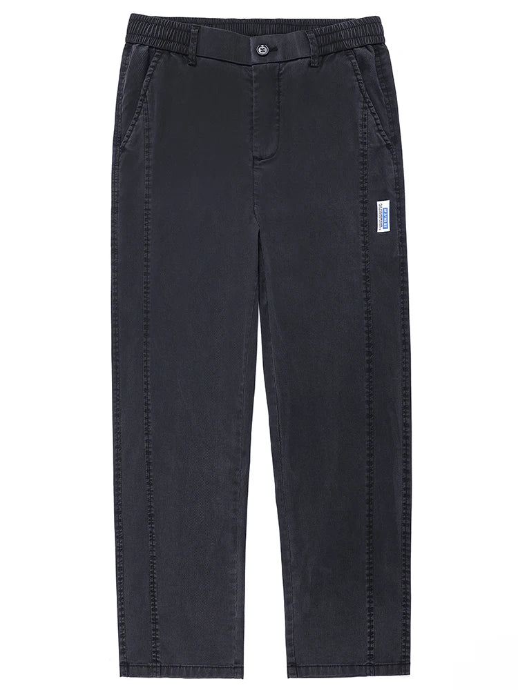 Summer Thin Casual Pants Men's Straight Wide Pants Brand Clothing Lyocell Stretch Loose Trousers Korean Trendy Man Clothing