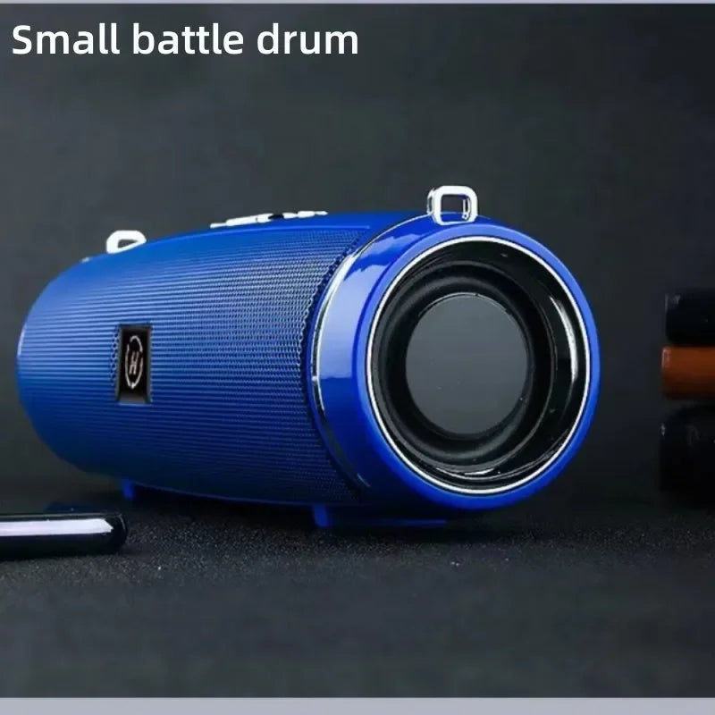 Portable Wireless Bluetooth Speaker 3D Stereo Surround Speaker Outdoor FM Radio Multifunctional Pillar Waterproof TWS Subwoofer
