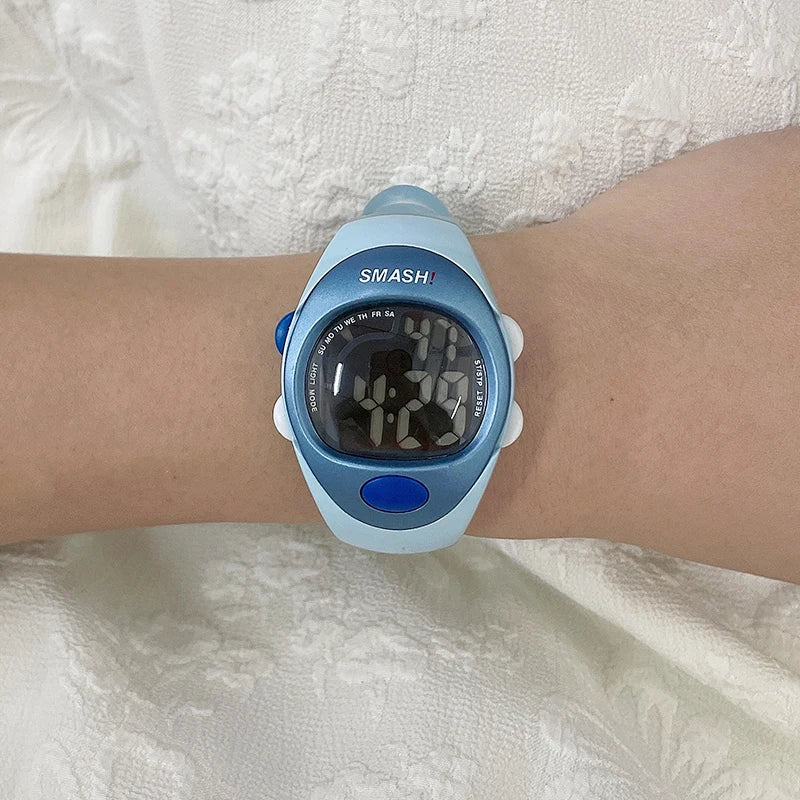 XONIX Woman Student Multi-function Waterproof 100m Sports Swim Dive Alarm Stopwatch Luminous Electric Watch LJ