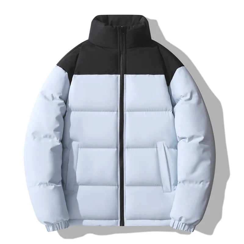 High End Clothing Men Padding Winter Brand Patchwork Designer Cotton Padded Oversized Jackets Male Windproof Coat Parka Overcoat