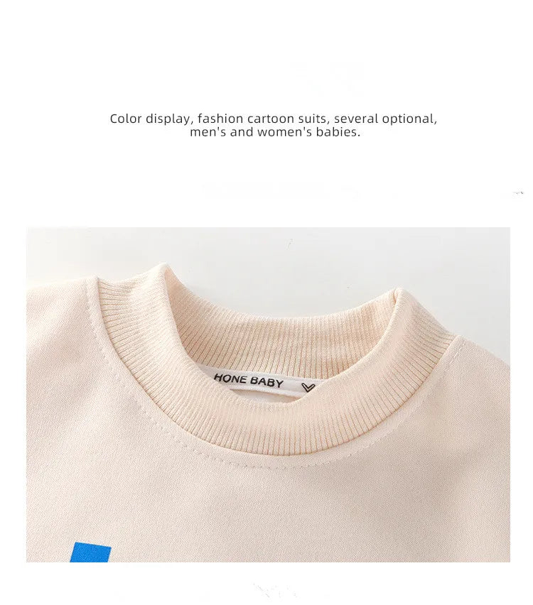 Baby Girls Boys Sweatshirt Kids Letter Hoodies Toddler Autumn Outerwear Winter Children's Clothing