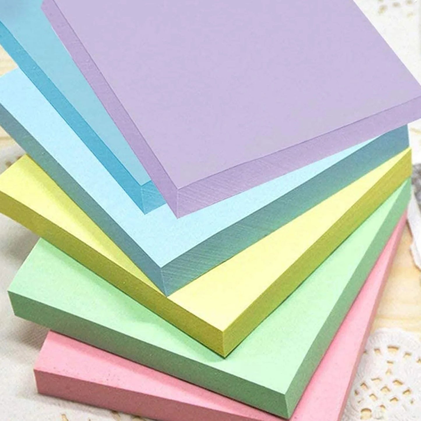 6 pcs fluorescent color 3*3inch Sticky Note Posted It Note Pads Stickers Planner Sticker Notepad Memo pad School Office Supplies