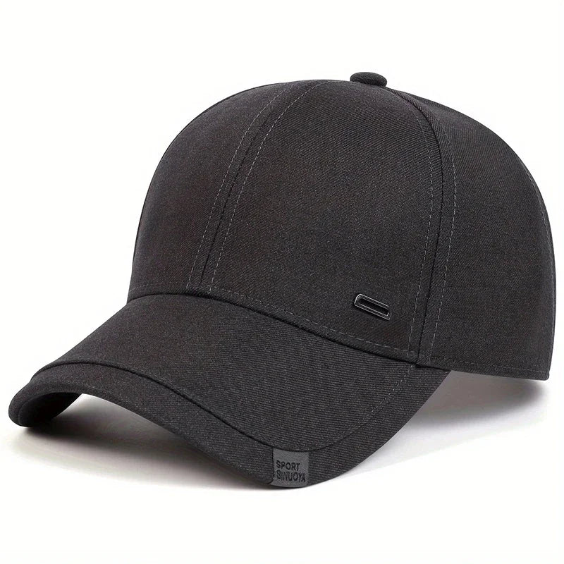 Unisex Square Silver Buckle Label Baseball Caps Spring Autumn Outdoor Sunscreen Hat Adjustable Casual Trucker Hats