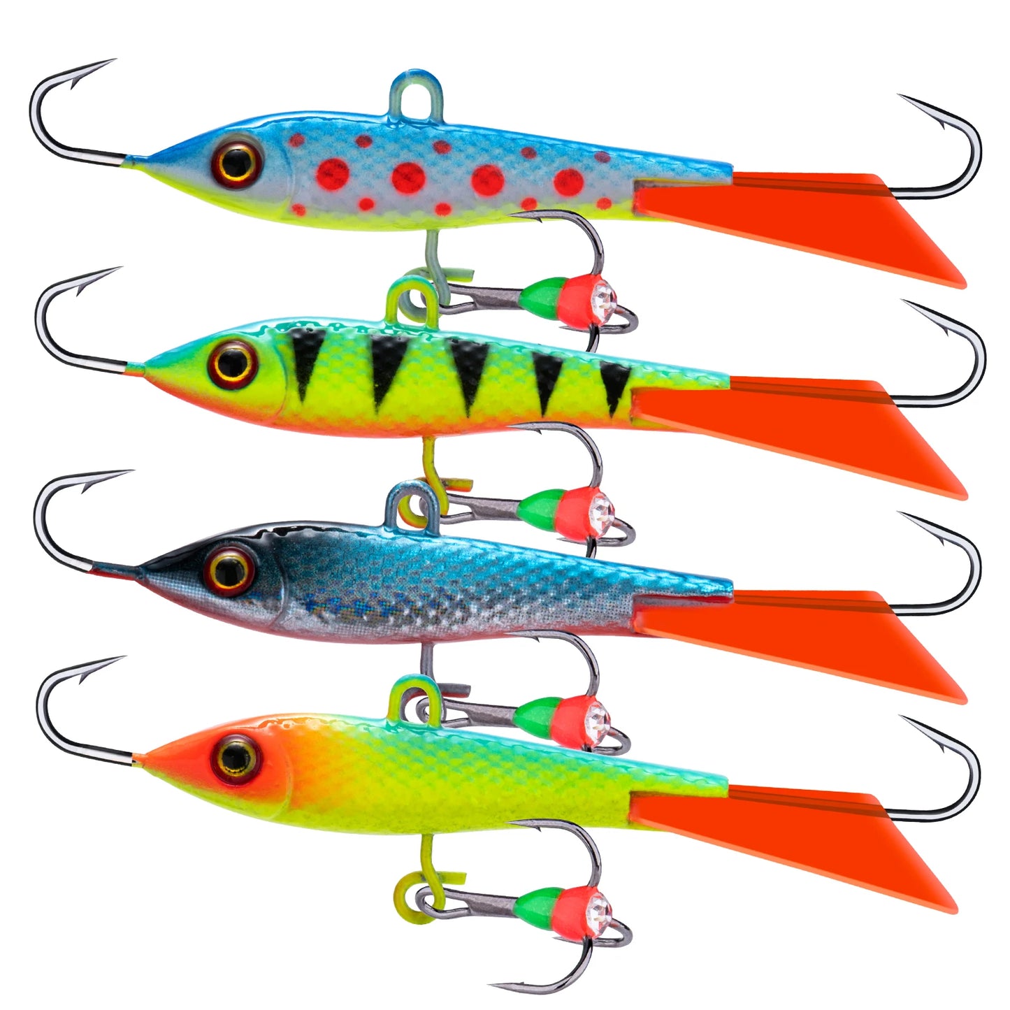 Goture 40mm 12g Winter Ice Fishing Lure Balancer 3D Eyes Jig Bait Artificial Hard Lure Jigging Balanced Fishing Bait Wobbler Set