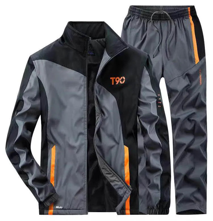 Hoodies & Sweatshirts Tracksuit Men Sets Spring Autumn Gym Jogging Running Sports Suits Jacket + Sweatpants Men Brand Clothing