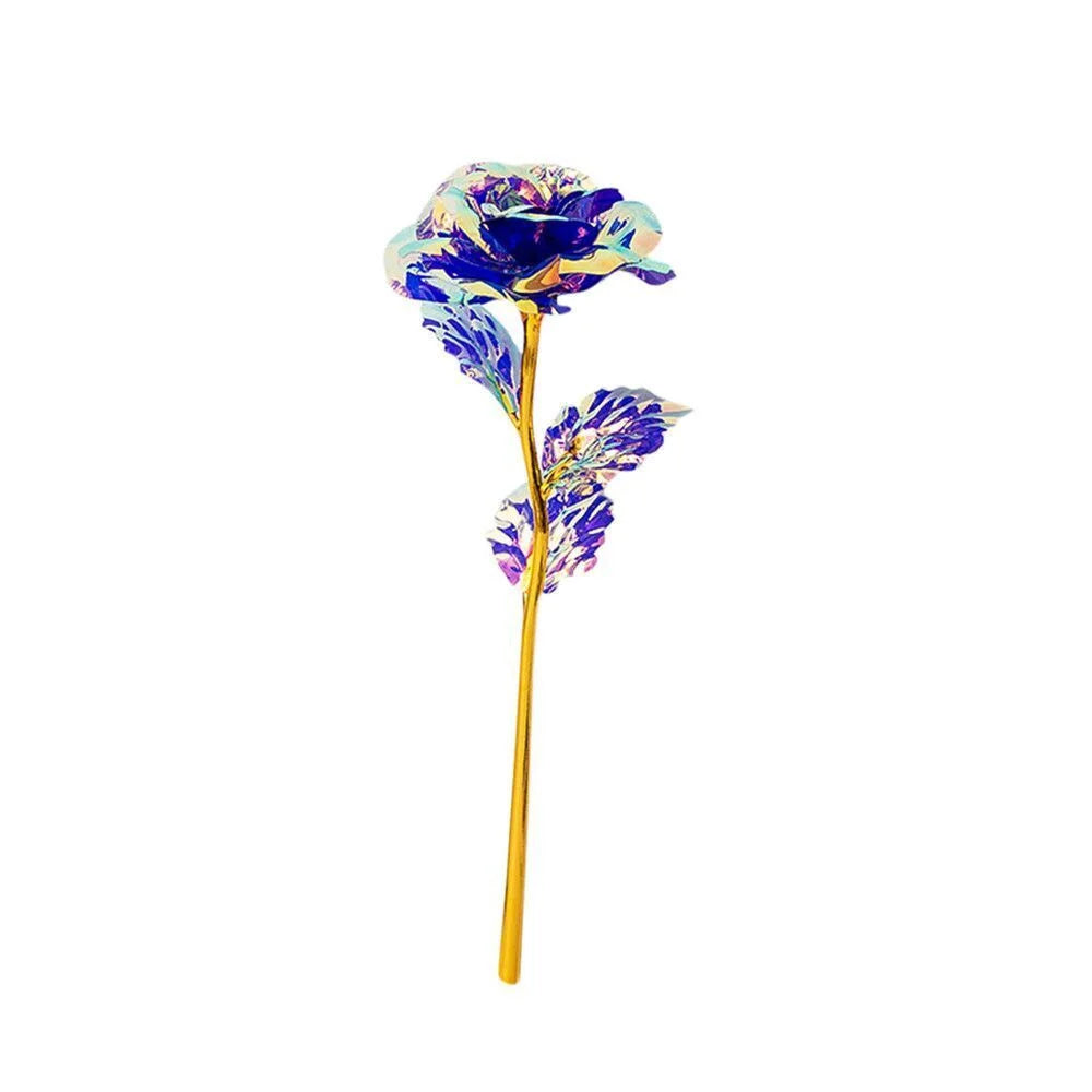 Led Valentine's Day Mother's Day Gift 24K Foil Plated Roses Artifical Flowers Wedding Decor Lover Lighting Roses Creative Gift