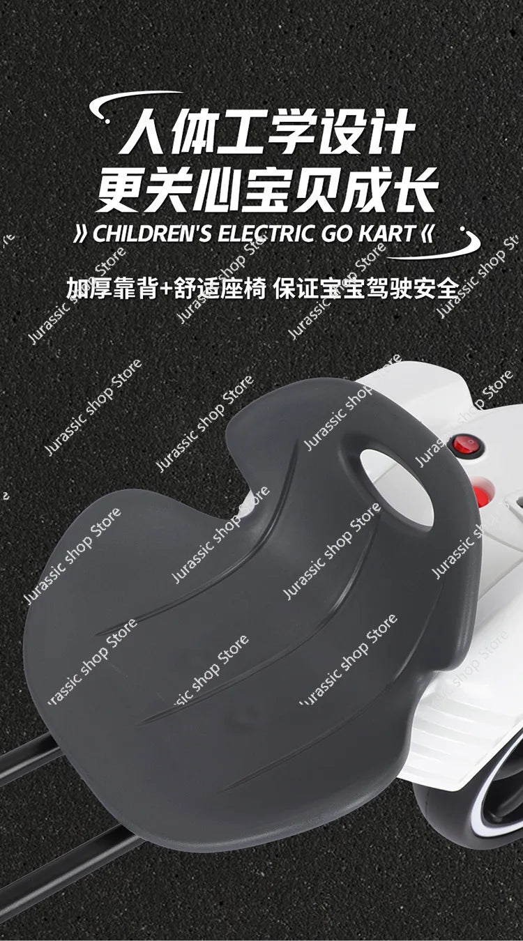 Children's Electric Kart Free Installation Can Sit Electric Car Children Charging Remote Control Folding Stroller