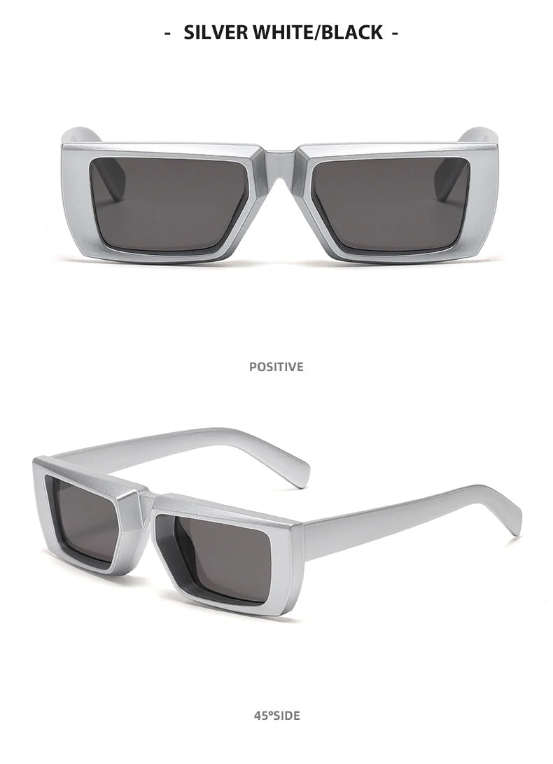 OEC CPO Vintage Rectangle Sunglasses Women Punk Small Frame Sun Glasses MenTrends Square Glasses UV400 Shades Fashion Eyewear