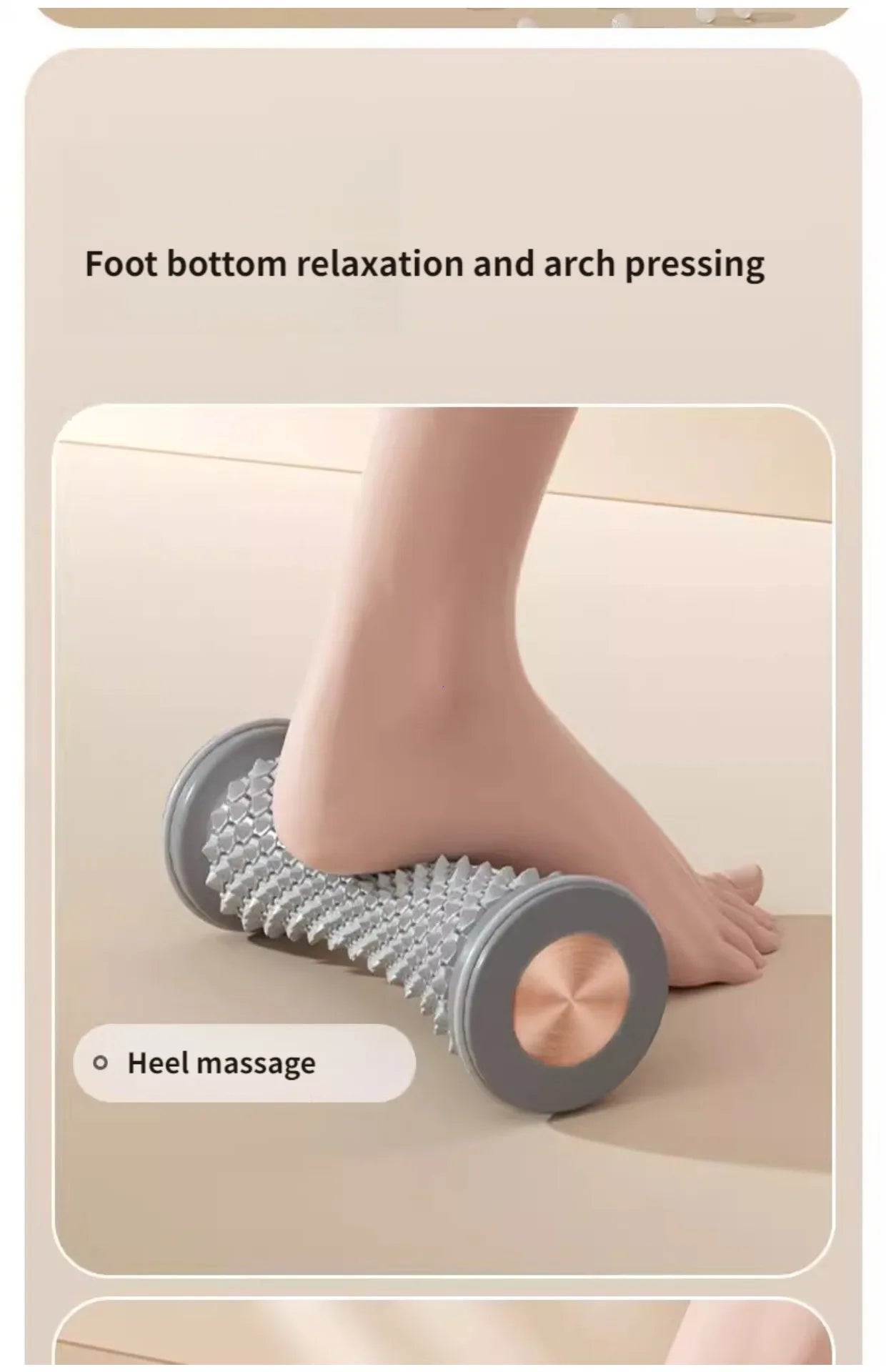 Foot Roller Massager Yoga Plantar Fascia Home Fitness Fingerpressure Board Deep Muscle Relaxation Massage Ergonomic