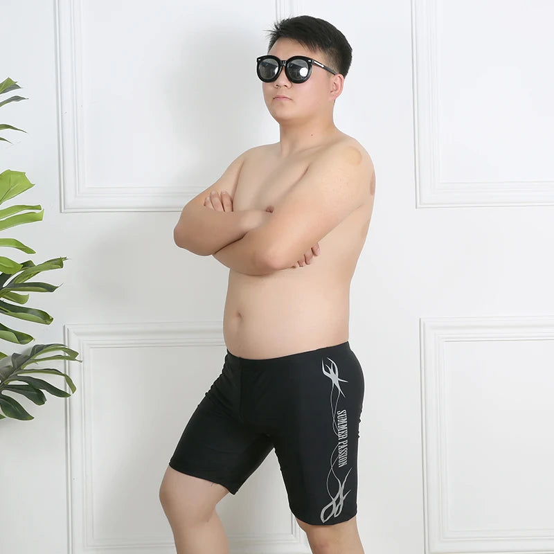 Men swimwear Plus Size Mens Swimming Trunks Sports Swim Wear 135kg Bottoms Hot Spring  Adult Shorts Printing Pants Beach