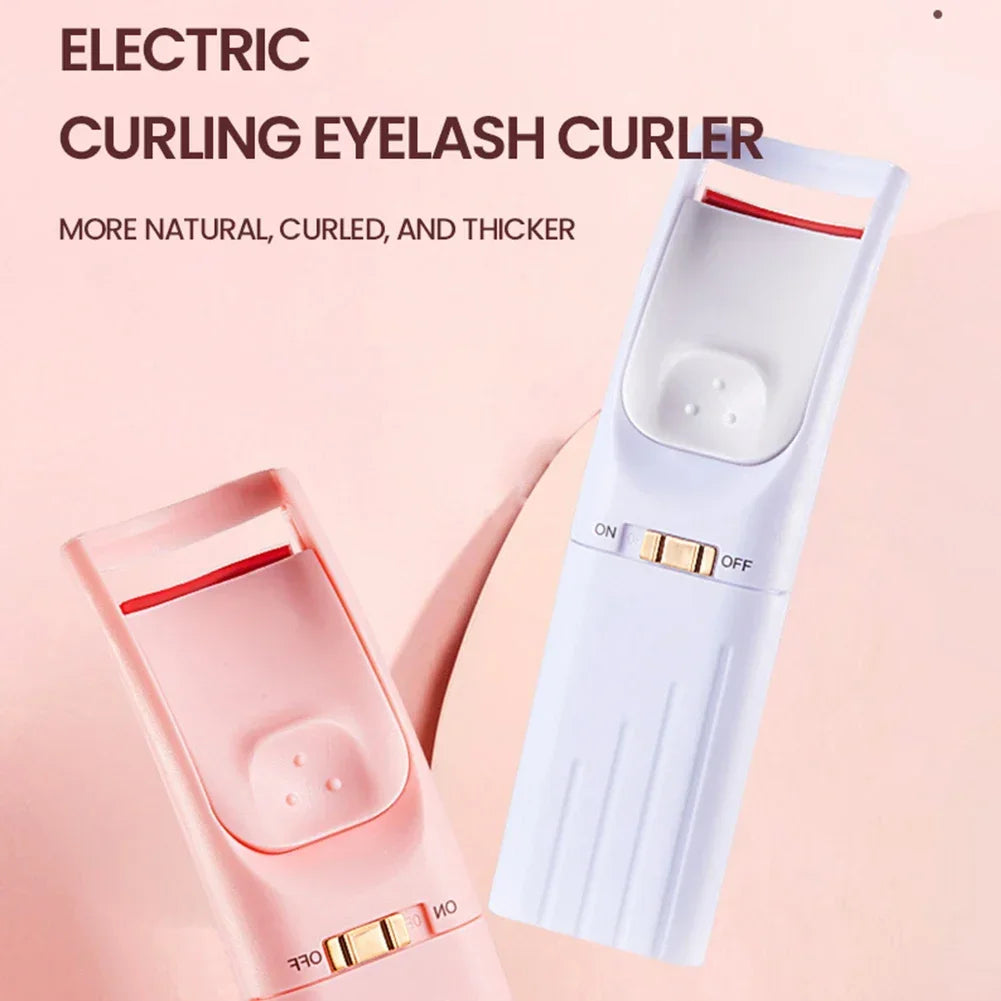 Portable Heated Eyelashes Curling Tool, Natural Fake Eye Lash, Beauty Supplies, USB, 3 Temperature Mode