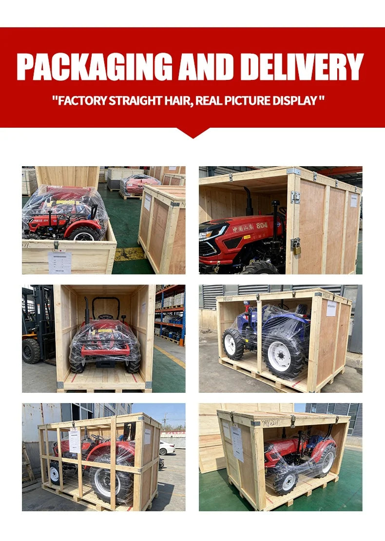 29HP 2WD Small Tractors Factory Direct Sales Customizable for Vegetable Plot & Greenhouse Work