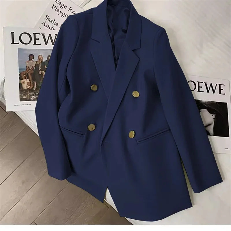 2025 Fashion New Women Suit Coat Elegant Casual Blazer Jacket Spring Autumn Office Ladies Clothing Basic Coat  Female Jacket