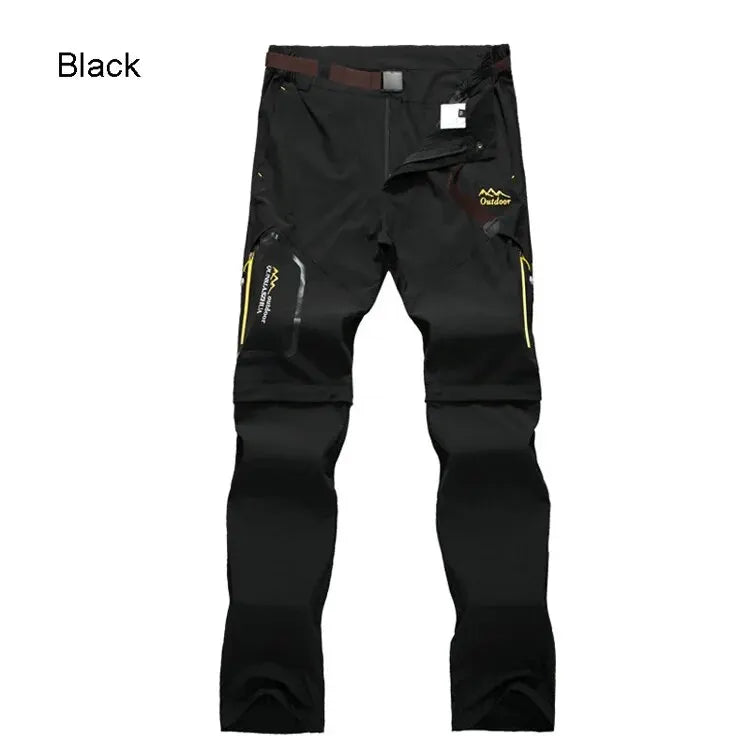 Spring Hiking Pants Men Waterproof Can be converted into shorts Fishing Wear Climbing Clothes Quick Dry Anti-UV Trousers