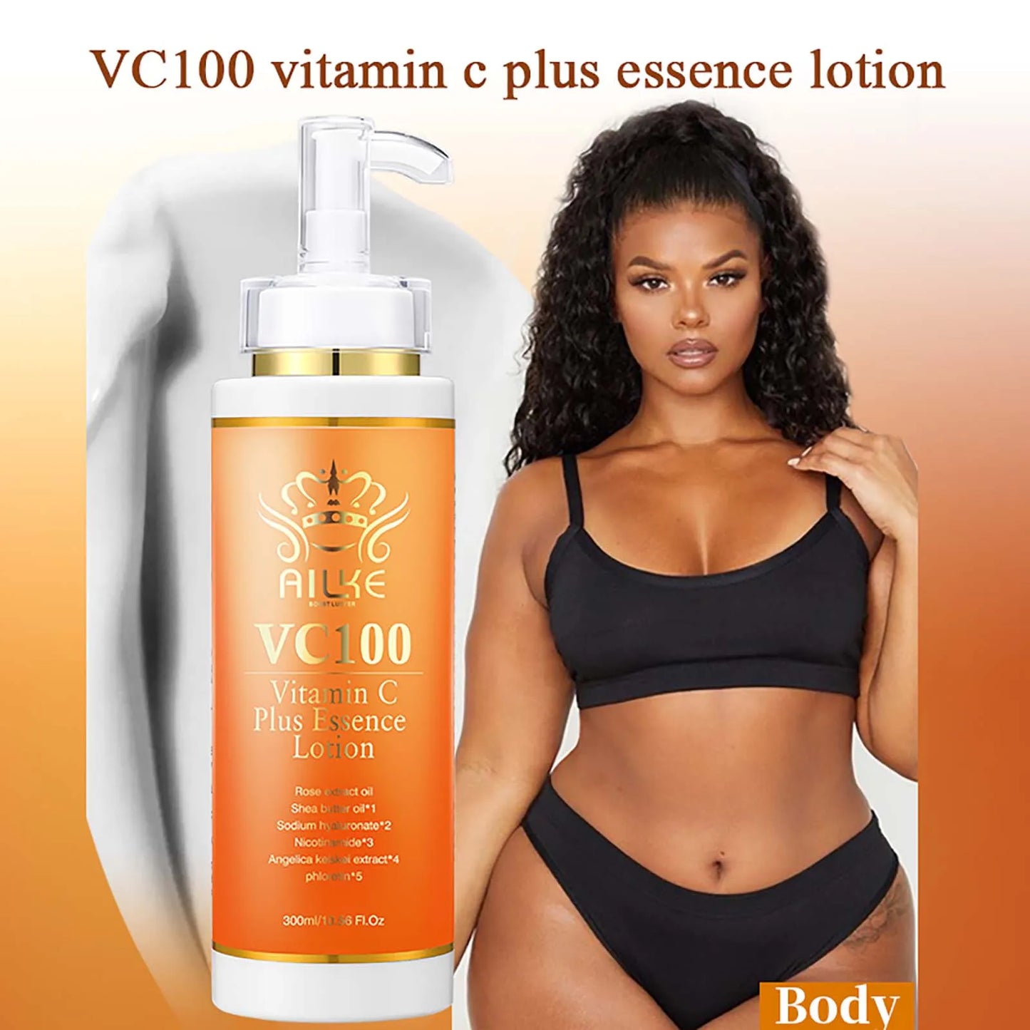 AILKE Vitamin C Whitening Kit For Women, Even Skin Tone, Clean Skin, Moisturizing, Anti Wrinkle & Aging, Glow Skin Set