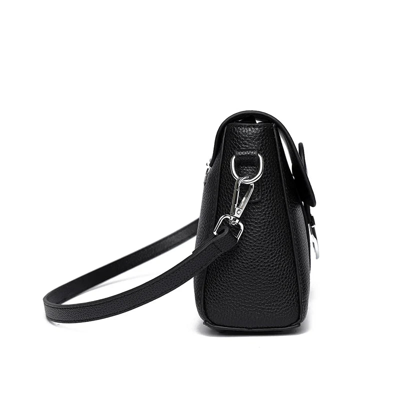 Luxury Brand Genuine Leather Handbag Women Fashion High Quality Solid color Cow Leather Shoulder Crossbody Bag Female Tote Bags