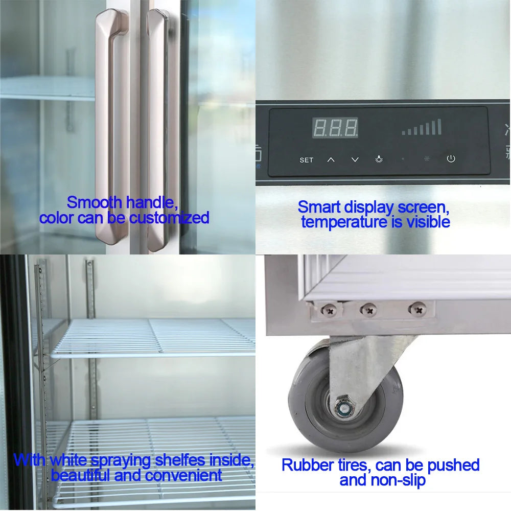 Supermarket Refrigerator Beer Display Fridge Drinks Beverage Wine Beer Cooler Chiller Commercial Upright Refrigerator