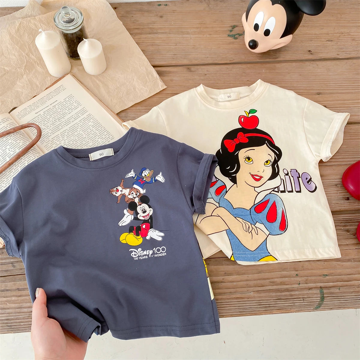 Summer Children's Cartoon Printed T-shirt Short Sleeved T-shirt Casual Sportswear Fashionable Short Sleeved Children's Clothing