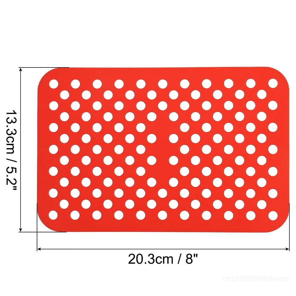 Air Fryer Silicone Liner For Ninja Foodi DZ201 Heat Resistant Steamer Mat Non-stick Oven Tray Air Fryer Accessories Baking Tools